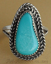 Bague Navajo, bijou amérindien signé