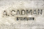 Andy Cadman Navajo silversmith hallmark on jewelry