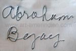 Abraham Begay Navajo mark on southwest Indian jewelry