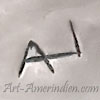 AL mark on navajo style watch