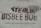 Bisbee Bob is Bradberry Bob, Anglo hallmark on Southwest jewelry