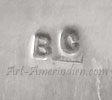 BC mosaic inlay jewelry mark