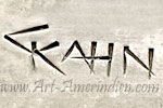 C KAHN hallmark on indian jewelry is Chester Kahn Navajo active since 1950s