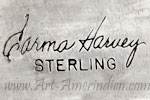 Carma Harvey Navajo hallmark on Indian jewelry