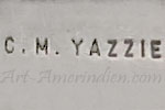 C.M. YAZZIE hallmark on indian jewelry is Charlie Mike Yazzie Navajo