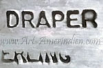 Draper hallmark on Indian jewelry is Joelias Draper Navajo silversmith