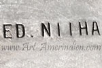 ED. NIIHA Zuni hallmark on jewelry used in 1974