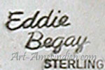 Eddie Begay hallmark on Navajo jewelry