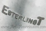 E STERLING T hallmark on jewelry is Ernest Tsosie Navajo silversmith