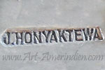 J Honyaktewa James Hopi mark on jewelry