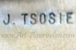 J.TSOSIE mark on Indian jewelry is Julia Tsosie Navajo hallmark