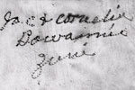 Joe Cornelia Bowannie Zuni handscript hallmark on jewelry