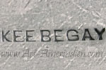 Kee Begay Keyonnie hallmark on Navajo jewelry