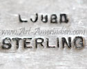 L Juan hallmark on indian jewelry is Lorenzo Juan