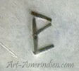 LP chisel mark for Loren Phillips Hopi silversmith