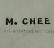 M Chee hallmark on southwest indian jewelry