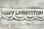 Mary Livingston Navajo artist signature on Indian native American jewelry
