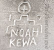 Noah Kewa mark on Indian Native American jewelry is Noah Lovato Kewa
