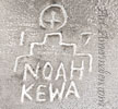 Noah Kewa mark on Indian Native American jewelry is Noah Lovato Kewa
