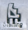 Cloud mark on hopi overlay jewelry for Patrick Tewawina