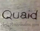 Quaid hallmark on Indian Native American jewelry is Quaid Shorty Navajo