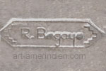 R Begaye Navajo hallmark on southwestern jewelry