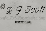 R G Scott hallmark on Indian Native jewelry is Raynard G. Scott, Navajo