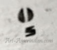 S and elk hoof print mark for Sydney Sekakuku Jr Hopi