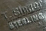 Thomas Singer, Navajo Indian Native American jewelry hallmark