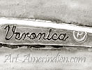 Veronica script stamped hallmark is Veronica Nastacio Poblano Zuni